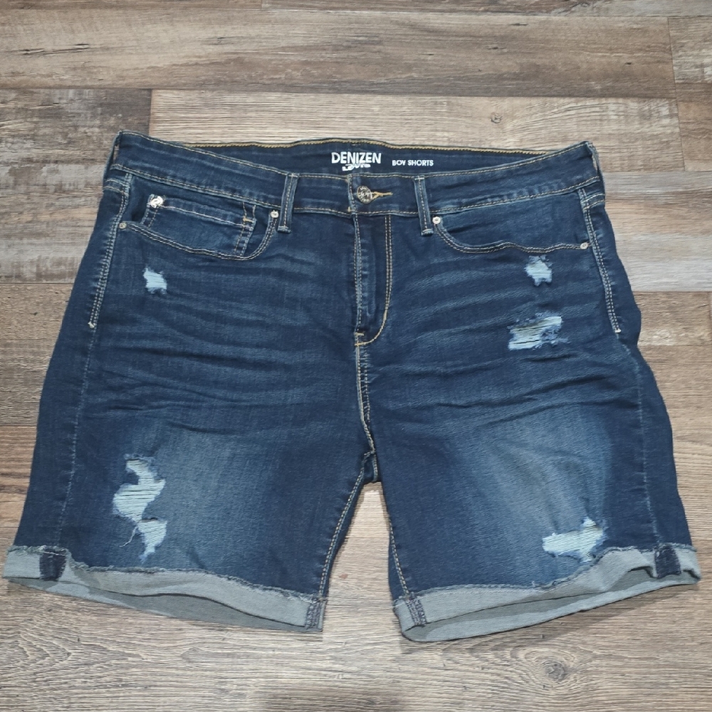 Denizen from Levi's Women's Dark Blue Jean Shorts